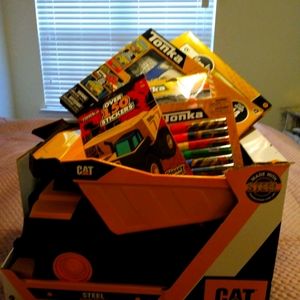 Tonka trucks themed Easter Basket